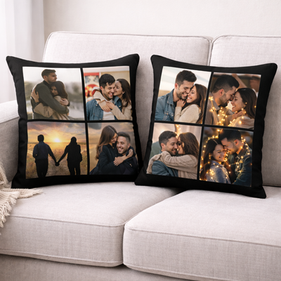 2 Cojínes de 4 fotos