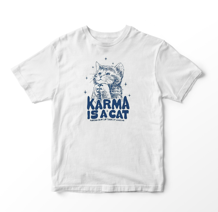 Taylor Swift Karma Is A Cat Tee