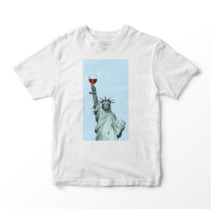 Statue Of Liberty Wine Tee