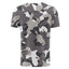 Playera Full Print Gris Militar