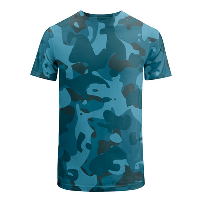 Playera Full Print Azul Militar