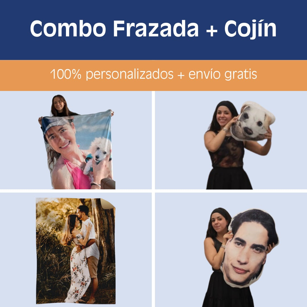 Combo Frazada + Cojín