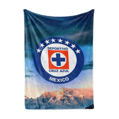 frazada cruz azul paisaje