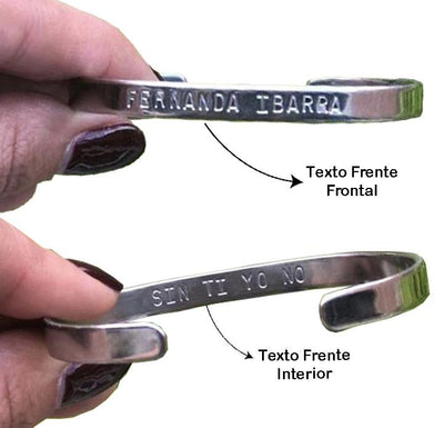 Paquete Tronco Grande Personalizado y 2 Pulseras de Acero Inoxidable